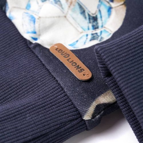 Tengerészkék gyerekpulóver 128