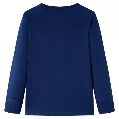 Tengerészkék hosszú ujjú gyerekpóló 116