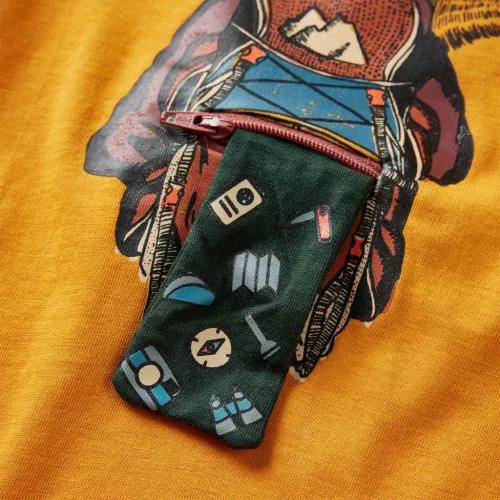 Okker hosszú ujjú gyerekpóló 104