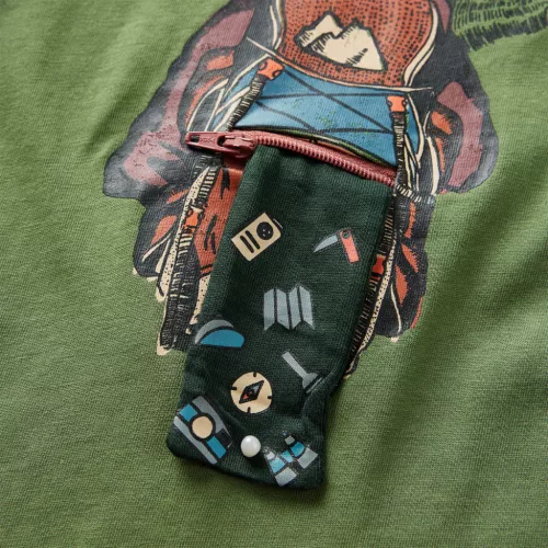 Halvány keki hosszú ujjú gyerekpóló 104