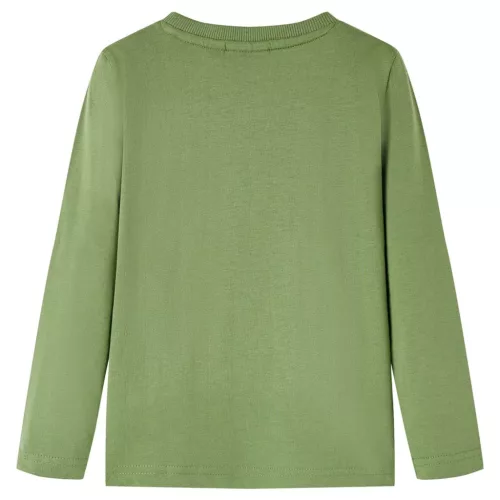 Halvány keki hosszú ujjú gyerekpóló 116