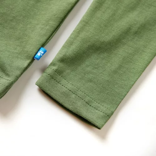 Halvány keki hosszú ujjú gyerekpóló 128