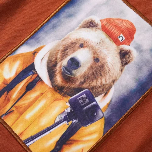 Izzó narancssárga hosszú ujjú gyerekpóló 116