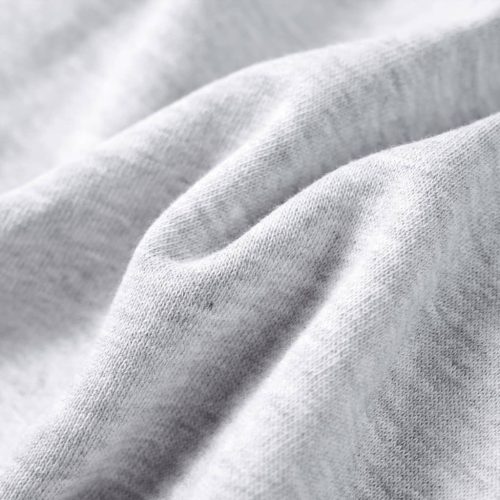 Szürke melange és narancs kapucnis gyerekpulóver 92