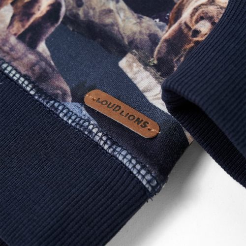 Tengerészkék gyerekpulóver 128