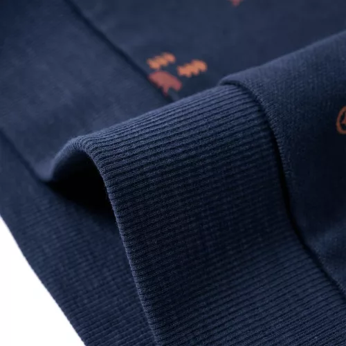 Tengerészkék melange gyerekpulóver 128