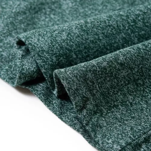 Sötétzöld melange hosszú ujjú gyerekpóló 104