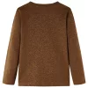Konyak színű melange hosszú ujjú gyerekpóló 104