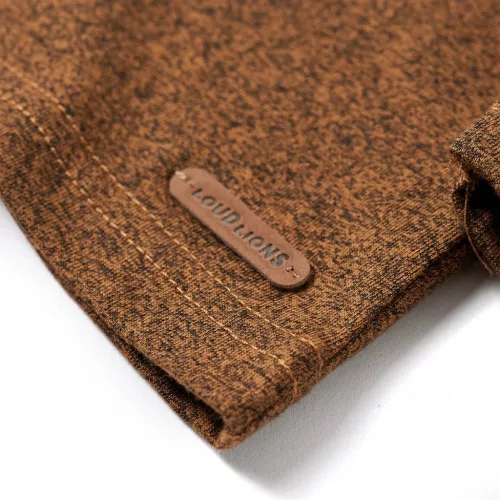 Konyak színű melange hosszú ujjú gyerekpóló 116