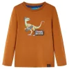 Konyak színű hosszú ujjú gyerekpóló 104