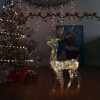 VID színes rénszarvasos karácsonyi dekoráció 140 LED-del 120 cm