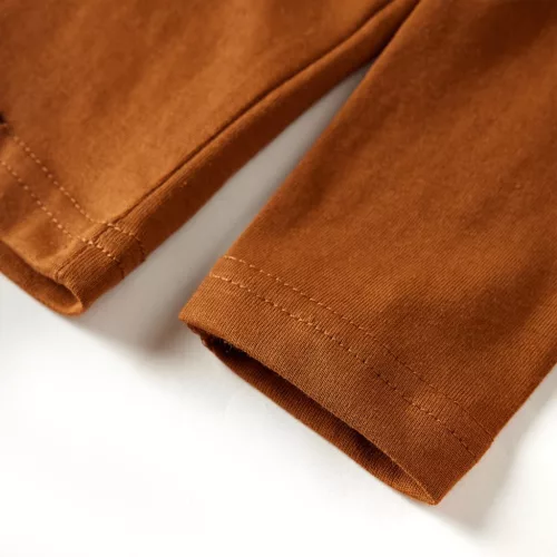 Konyak színű hosszú ujjú gyerekpóló 116