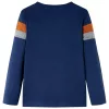 Tengerészkék hosszú ujjú gyerekpóló 104