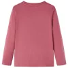 Sötét piros hosszú ujjú gyerekpóló 116