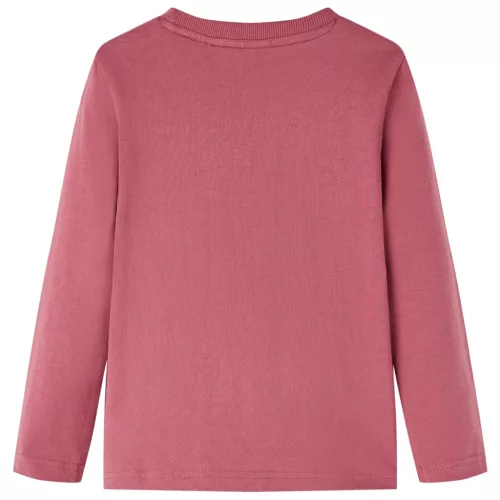 Sötét piros hosszú ujjú gyerekpóló 116