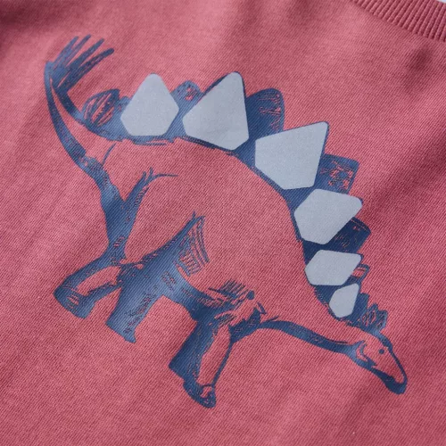 Sötét piros hosszú ujjú gyerekpóló 116