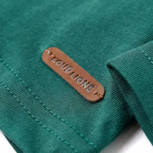 Zöld hosszú ujjú gyerekpóló 128