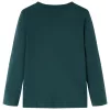Sötétzöld hosszú ujjú gyerekpóló 104