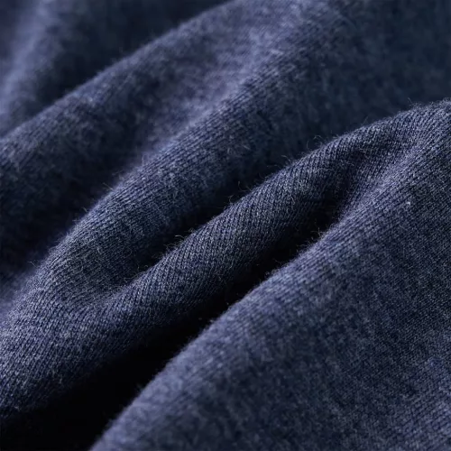 Sötétzöld melange hosszú ujjú gyerekpóló 128