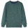 Sötétzöld melange gyerekpulóver 104