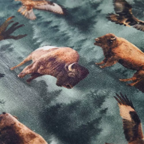 Sötétzöld gyerekpulóver 140