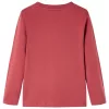 Izzó piros hosszú ujjú gyerekpóló 140