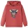 Izzó piros kapucnis gyerekpulóver 128