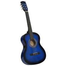   VID kék klasszikus gitár kezdőknek és gyerekeknek 3/4 36"