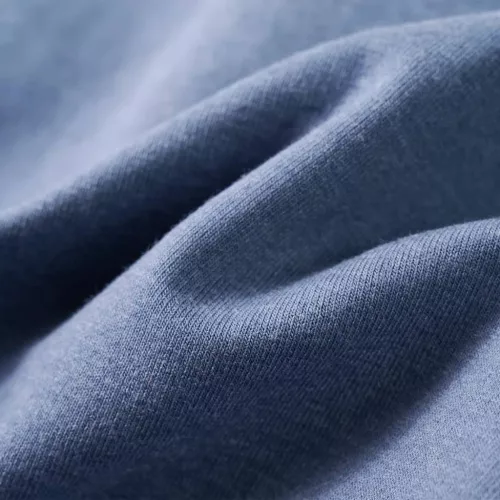 Kék melange kapucnis gyerekpulóver 140