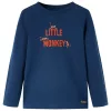 Tengerészkék hosszú ujjú gyerekpóló 92