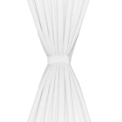 2 db Fehér Energiatakarékos Sötétítő függöny Kétrétegű 140 x 245 cm