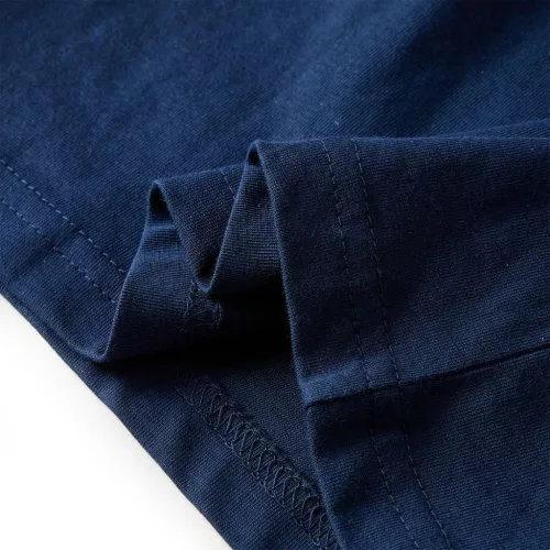 Tengerészkék hosszú ujjú gyerekpóló 140