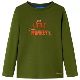 Sötét keki hosszú ujjú gyerekpóló 140