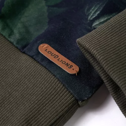 Khaki gyerekpulóver 104