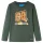 Sötétzöld hosszú ujjú gyerekpóló 92