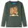 Sötétzöld hosszú ujjú gyerekpóló 116