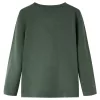 Sötétzöld hosszú ujjú gyerekpóló 116