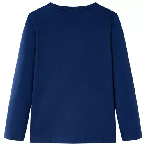 Tengerészkék hosszú ujjú gyerekpóló 104