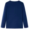 Tengerészkék hosszú ujjú gyerekpóló 116