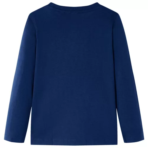 Tengerészkék hosszú ujjú gyerekpóló 116