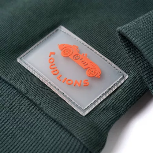 Sötétzöld gyerekpulóver 104