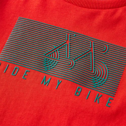 Piros hosszúujjú gyerekpóló 104