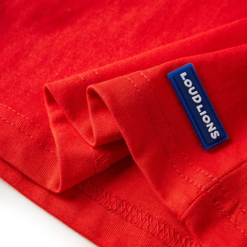 Piros hosszúujjú gyerekpóló 116