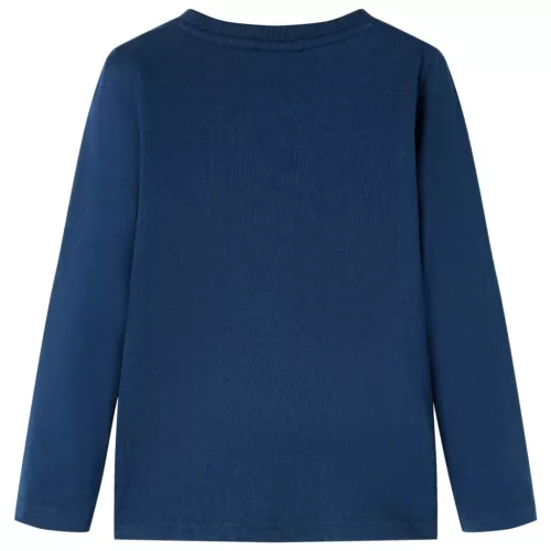 Tengerészkék hosszú ujjú gyerekpóló 92