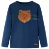 Tengerészkék hosszú ujjú gyerekpóló 104
