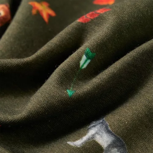 Khaki gyerekpulóver 128