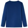 Farmerkék hosszú ujjú gyerekpóló 116