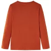 Világos rozsda hosszú ujjú gyerekpóló 128