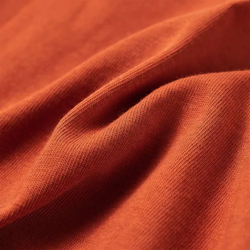 Világos rozsda hosszú ujjú gyerekpóló 140