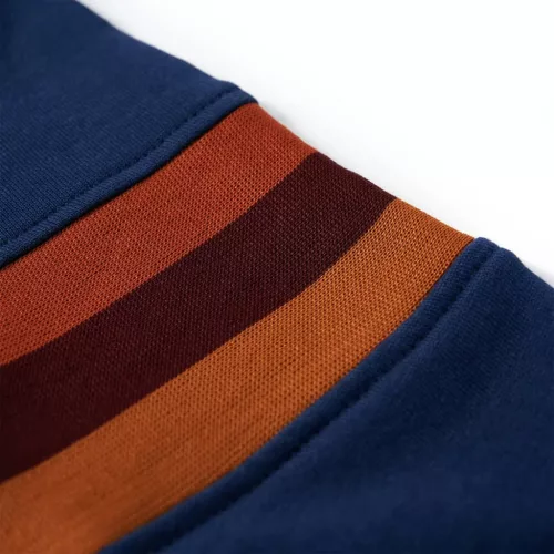 Tengerészkék kapucnis gyerekpulóver 92